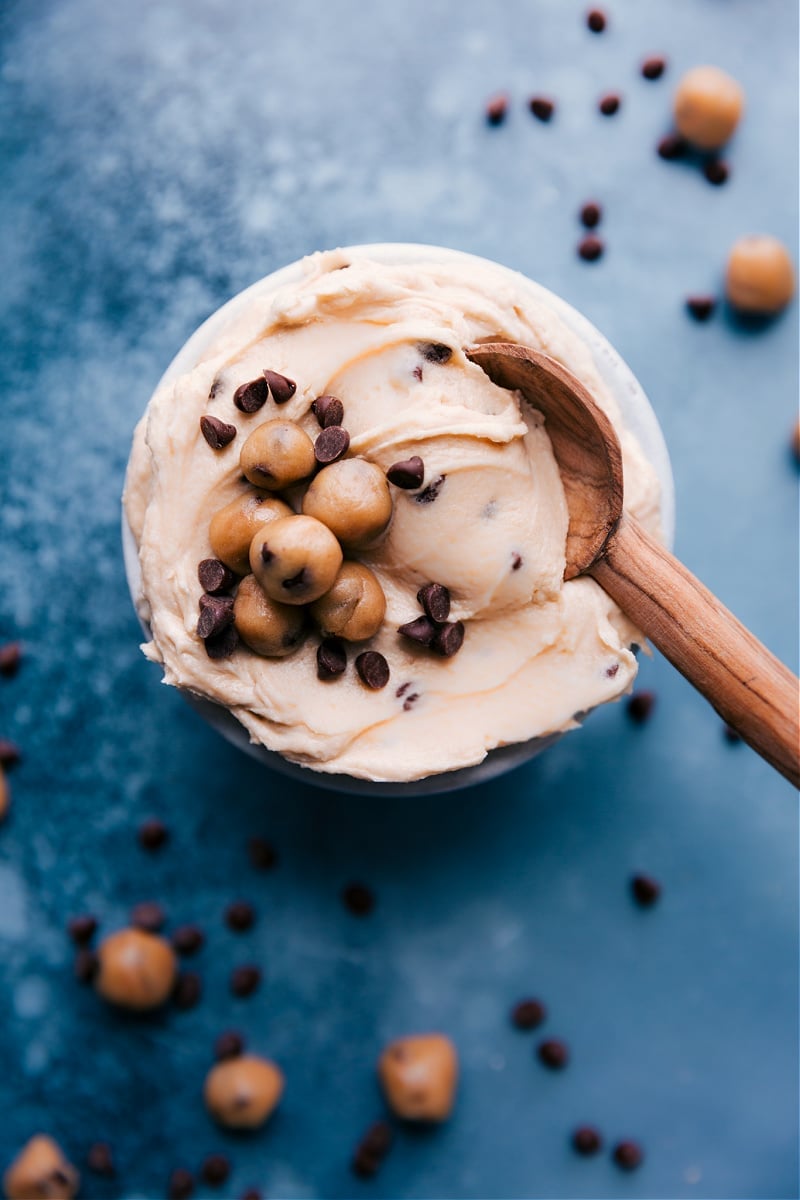 Overhead image of Cookie Dough Frosting