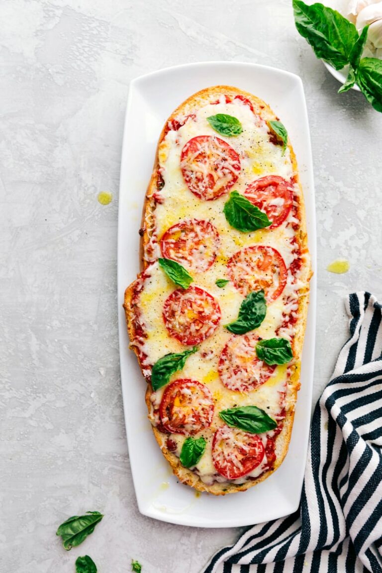 Margherita French Bread Pizza - Chelsea's Messy Apron