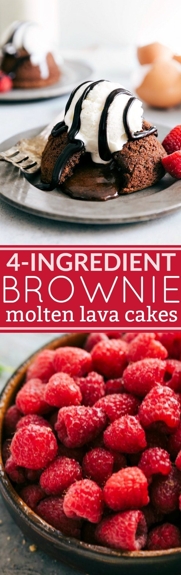 brownie molten lava cakes