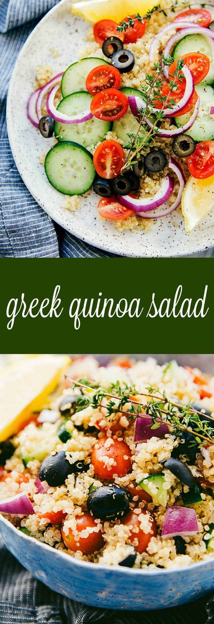 Delicious, healthy, and simple Greek quinoa salad