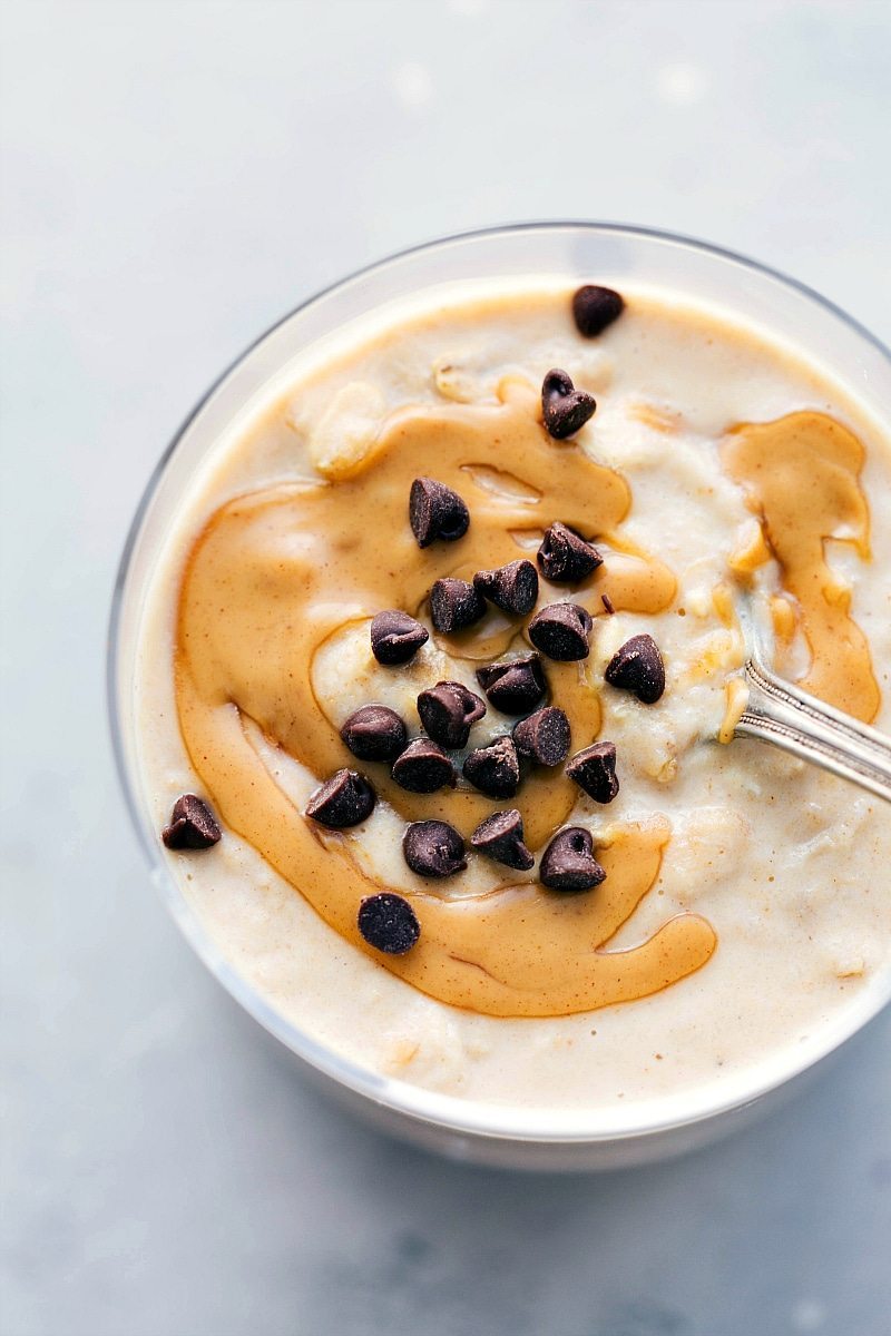 peanut butter cheesecake overnight oats