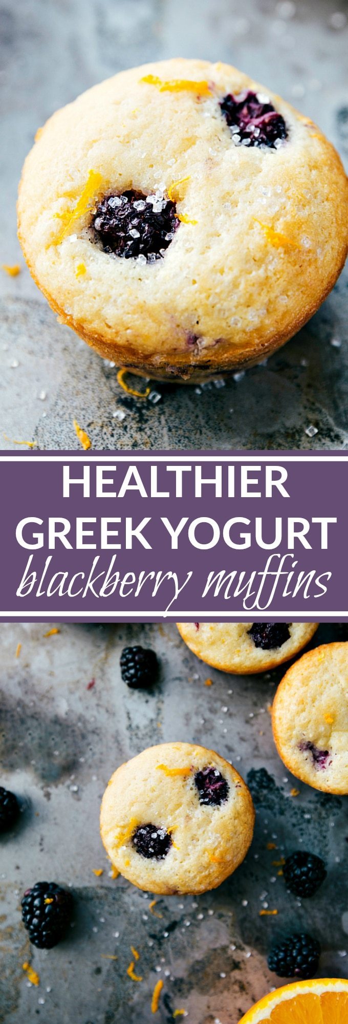 greek yogurt blackberry orange muffins