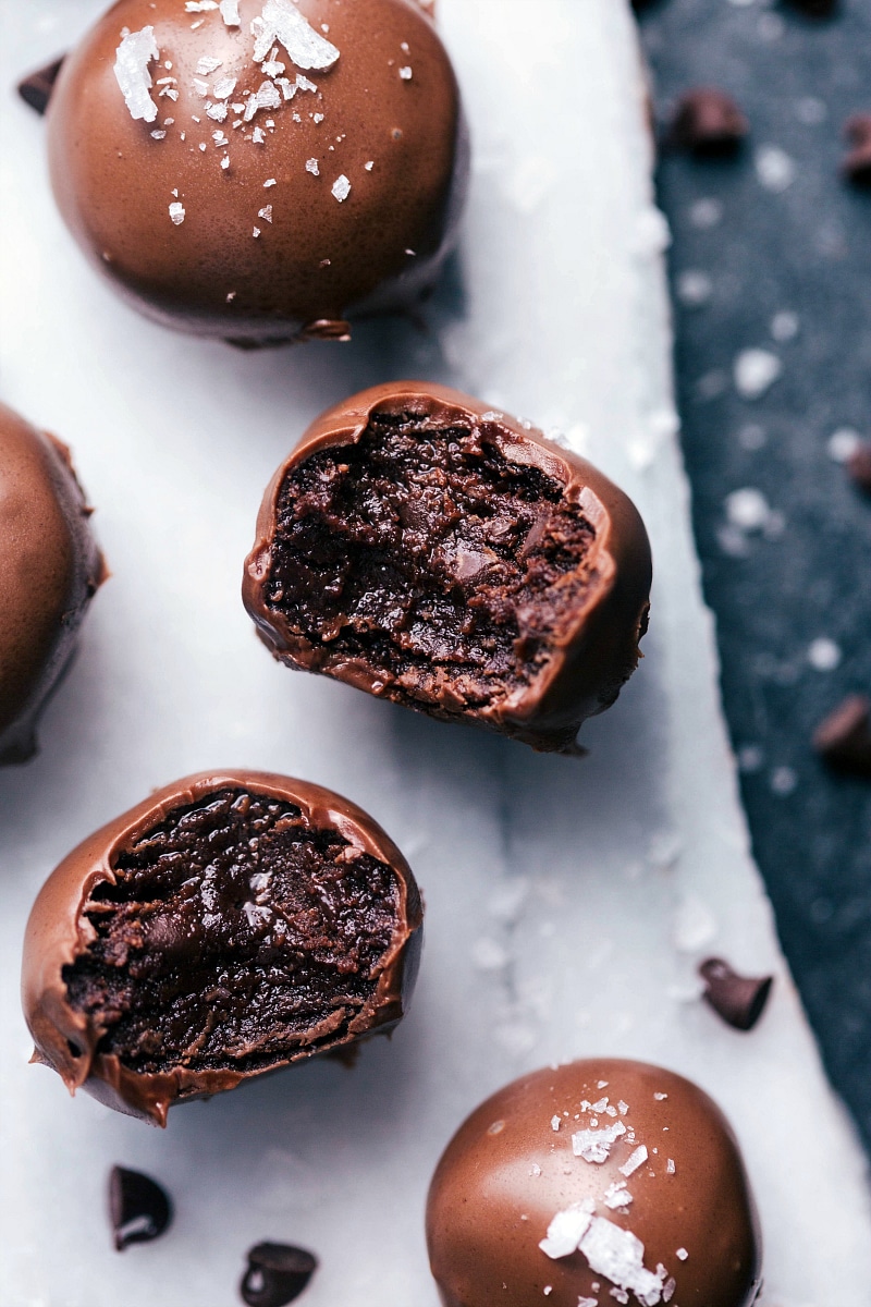 No Bake Brownie Bites (Dipped In Chocolate!) - Chelsea's Messy Apron