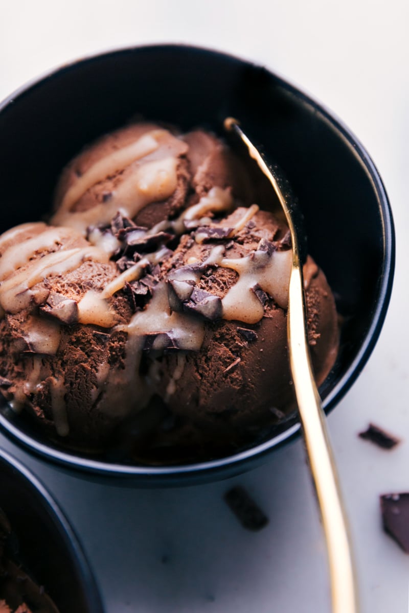 Image of a bowl of Healthy Ice Cream about to be eaten