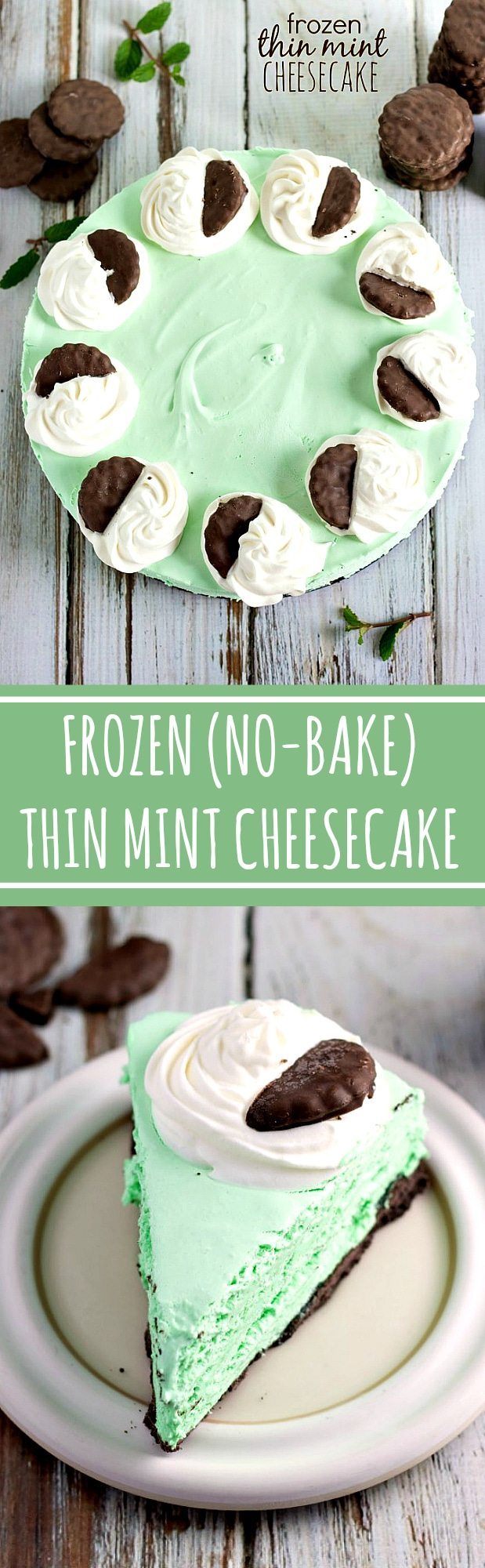 frozen thin mint cheesecake