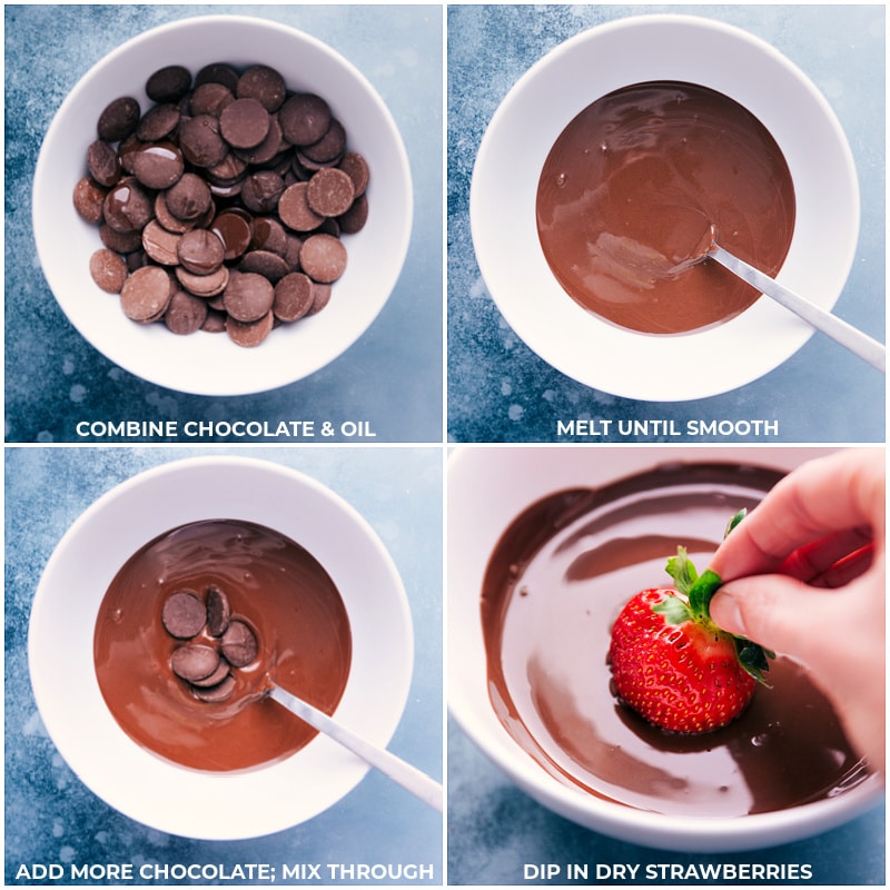 Chocolate covered strawberries shop microwave