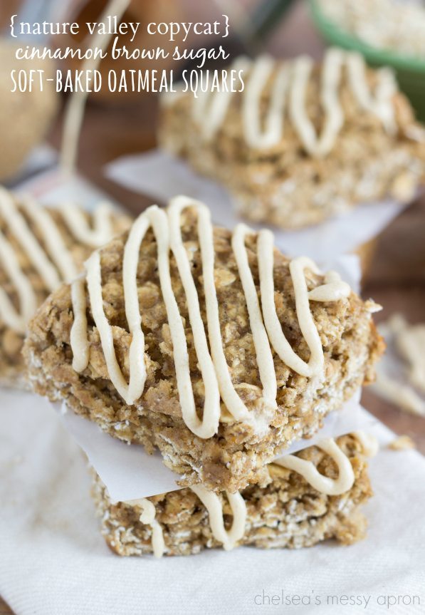 {nature valley copycat} cinnamon brown sugar soft-baked oatmeal squares