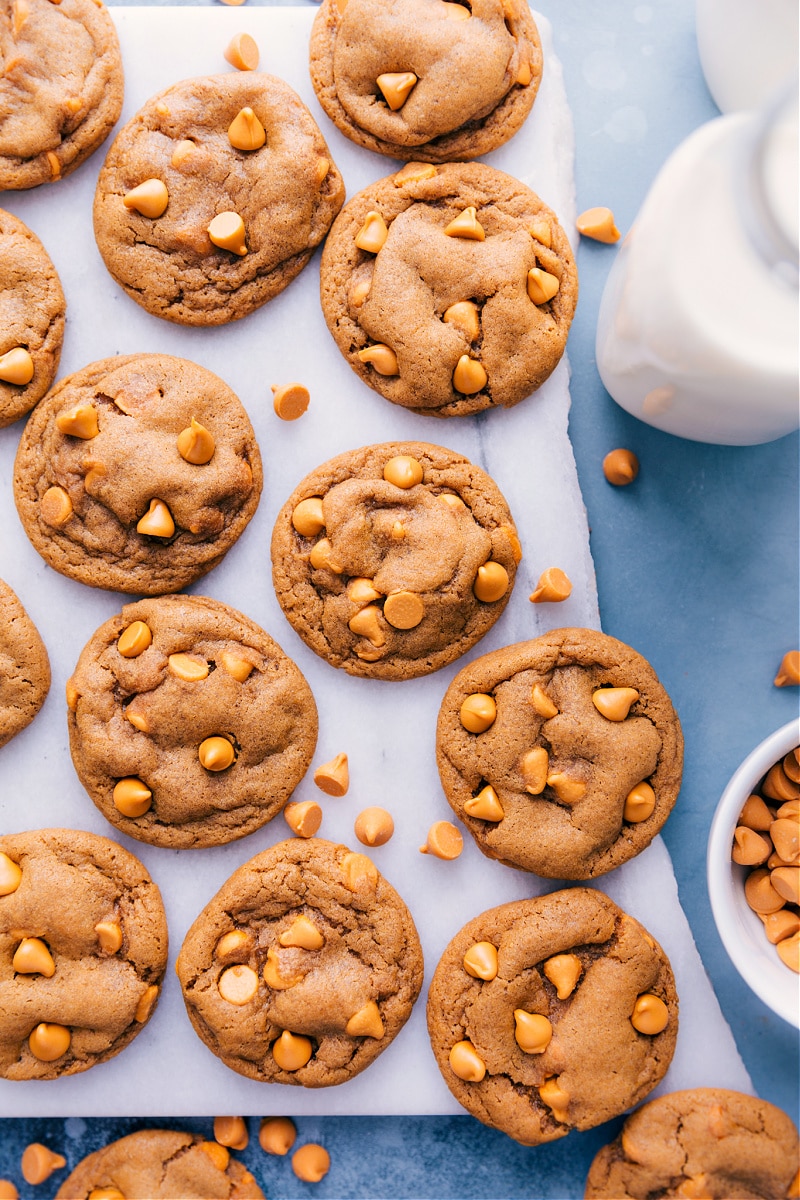 Overhead image of Butterscotch Cookies