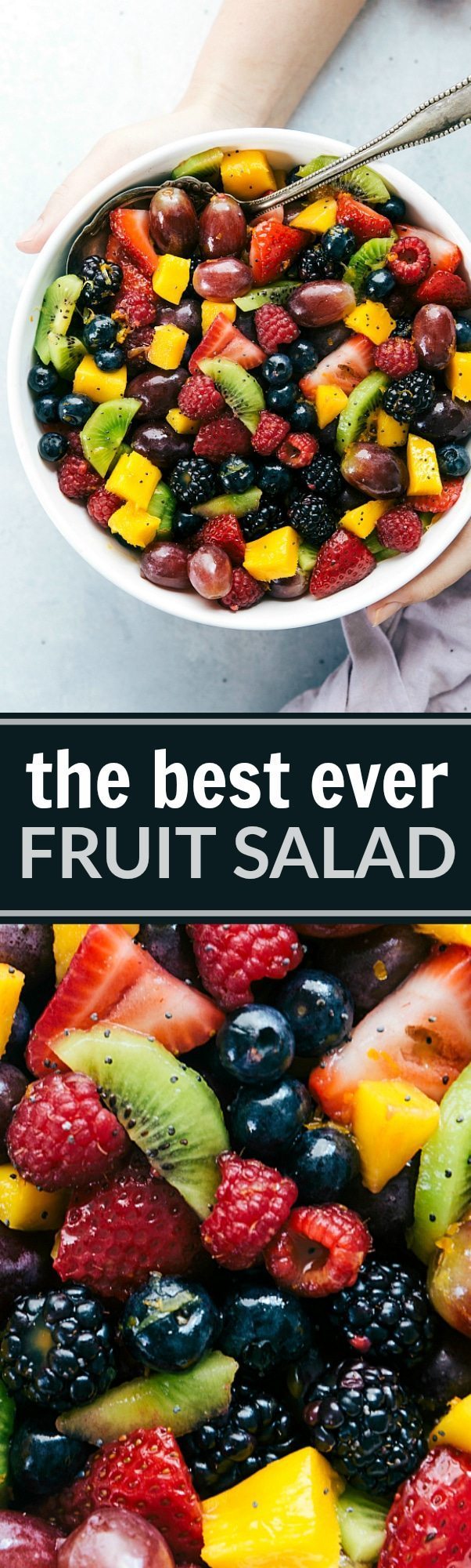 The ultimate BEST EVER FRUIT SALAD! via chelseasmessyapron.com