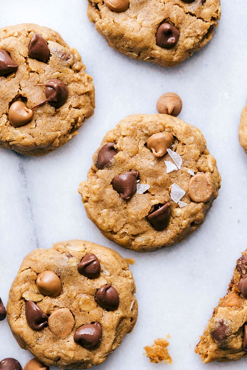 Overhead view of Healthy Breakfast Cookies