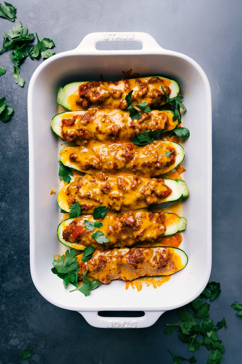 Zucchini Boats (Loaded with Flavor!) - Chelsea's Messy Apron