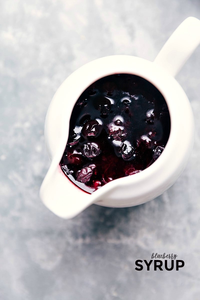 Ready-to-serve Blueberry Syrup.