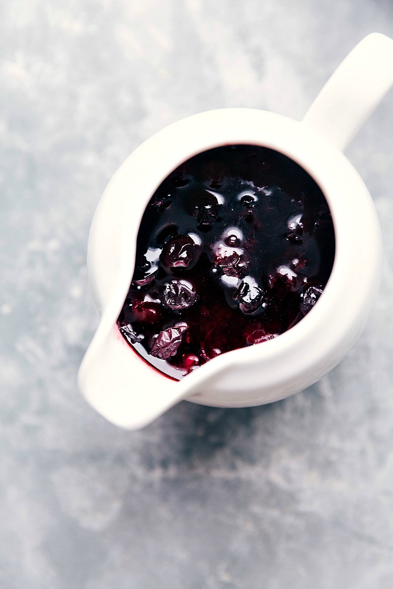 Blueberry Syrup.