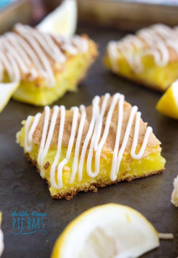 lemon pie bars with a cream cheese frosting