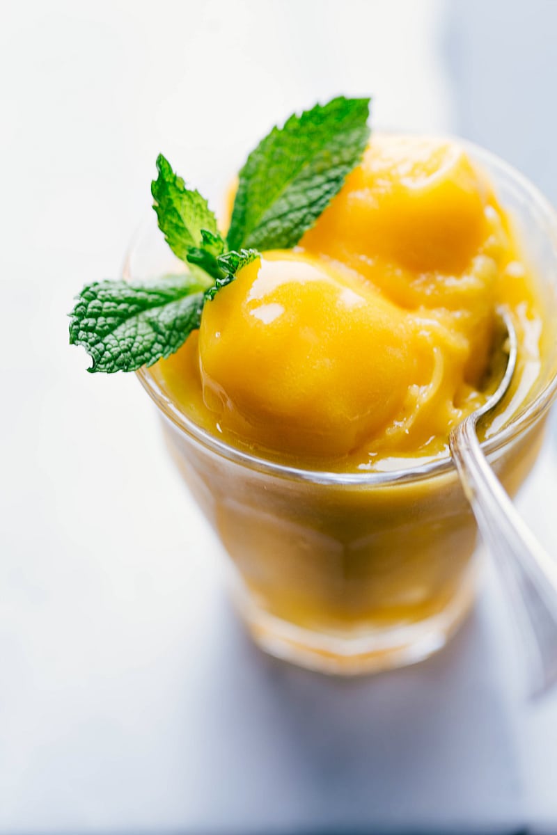 Image of Mango Sorbet in a cup