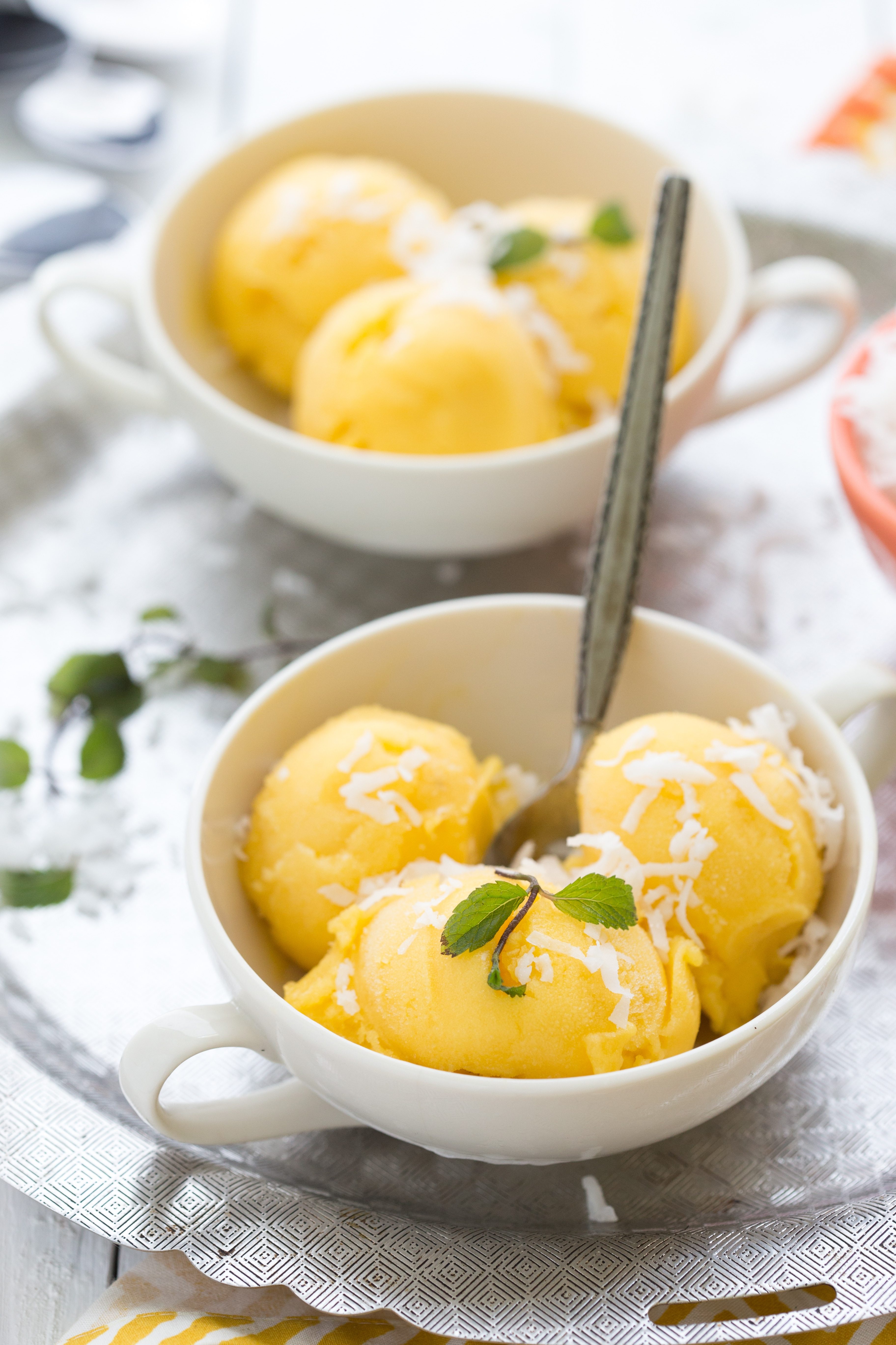 Coconut Mango-Pineapple Sorbet | Chelsea&amp;#39;s Messy Apron