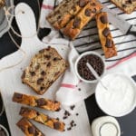 Greek yogurt, banana, and oat bread