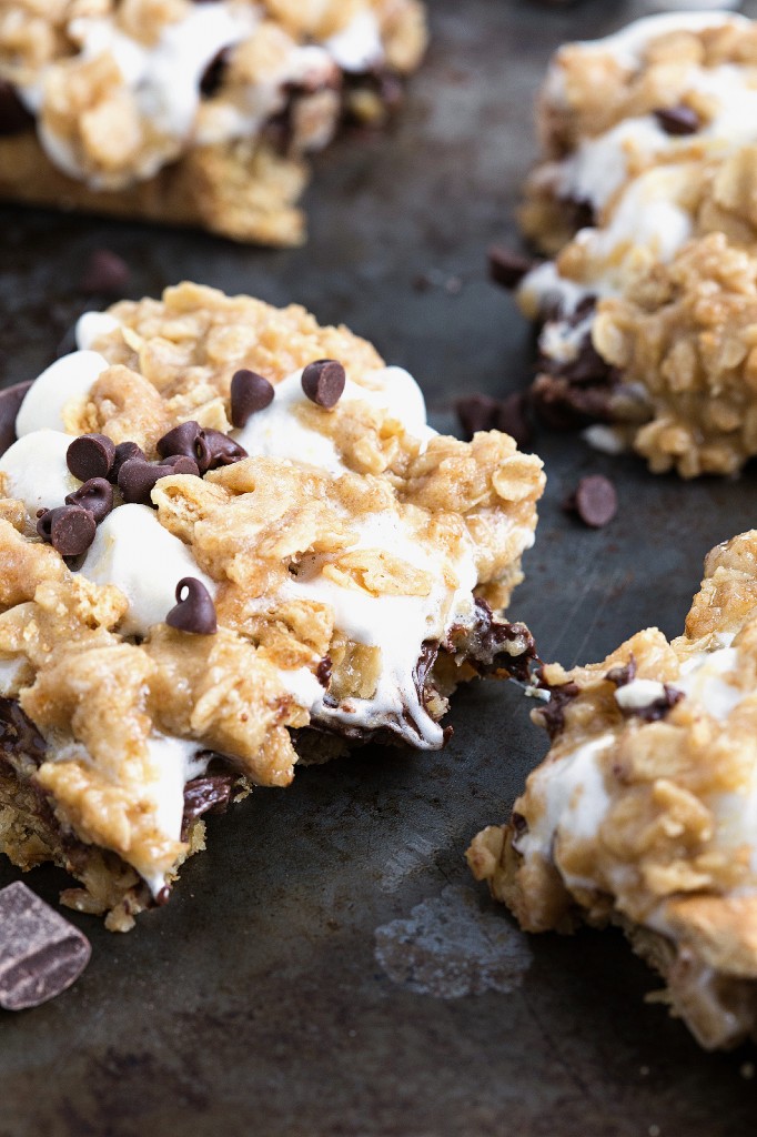 Oatmeal Cookie S'mores Gooey Bars Chelsea's Messy Apron