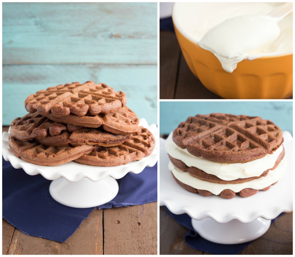 30-minute Triple-Decker Fudgy Chocolate Waffle Pie | Chelsea's Messy