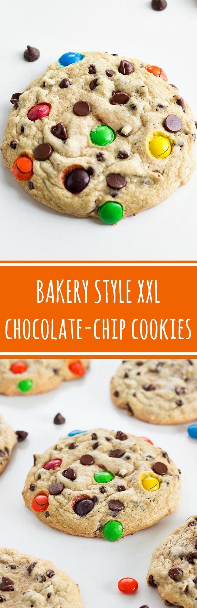 These are tried and true family-favorite chocolate-chip XL bakery style cookies with two secret ingredients, no wonder they are the best! RAVE reviews from commenters