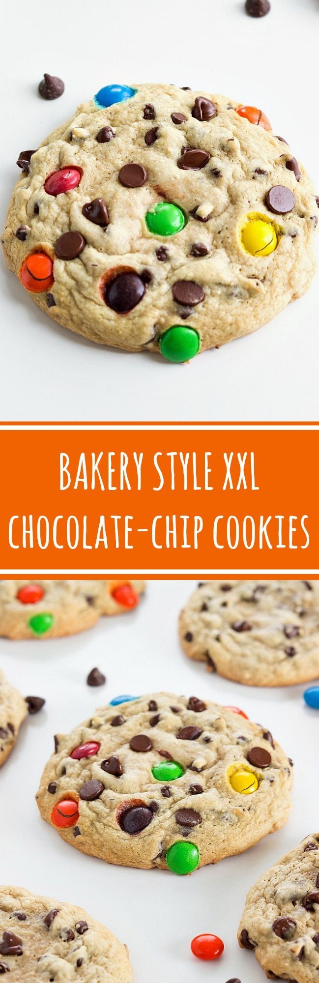 Bakery-Style Chocolate Mint M&M Cookies • baste cut fold