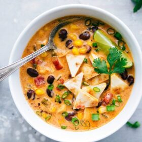 Creamy Chicken Tortellini Soup