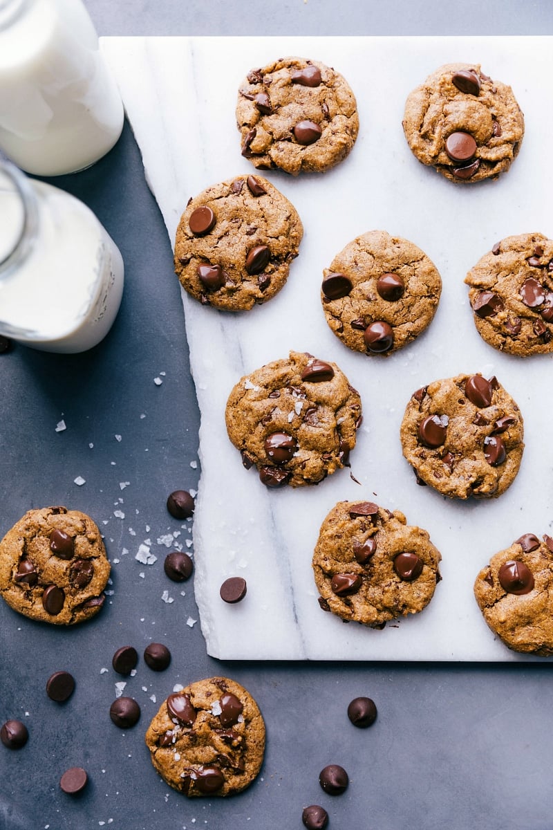 Healthy Pumpkin Cookies fresh out of the oven.