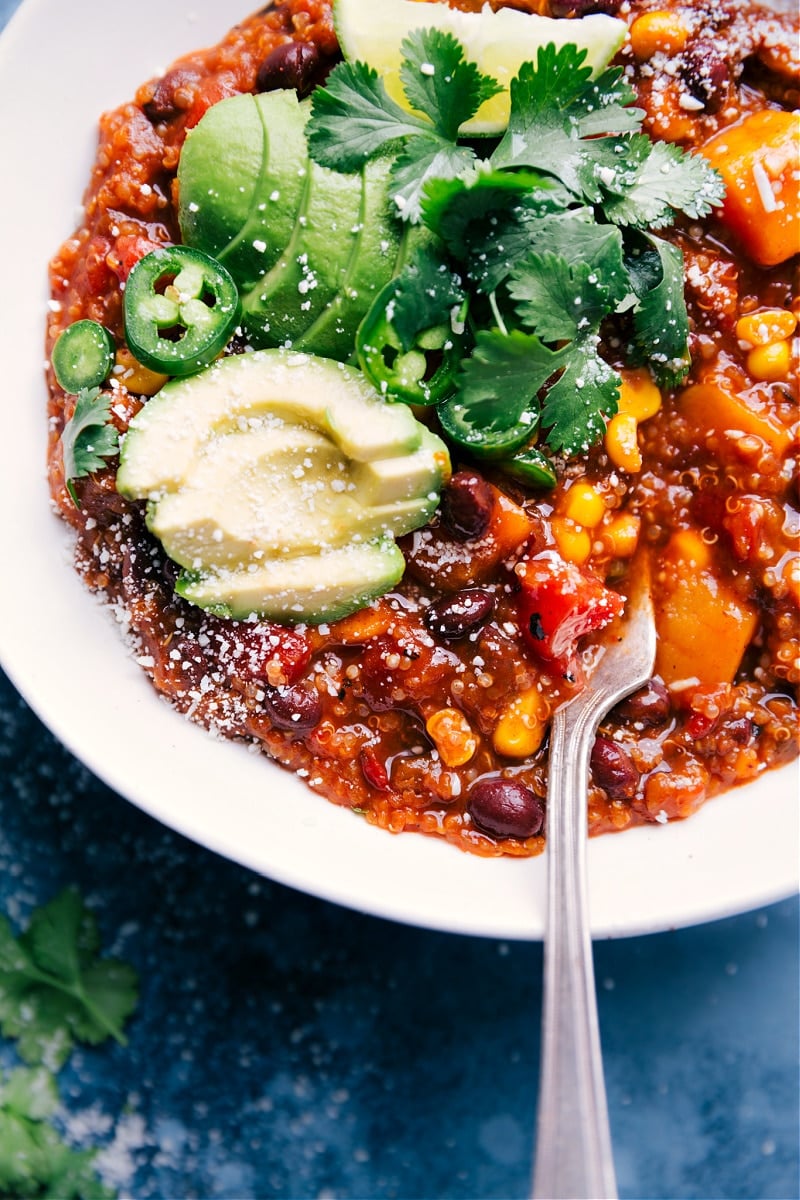 Up-close overhead image of Mexican Quinoa.