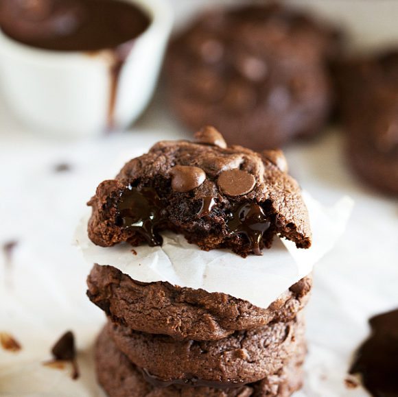 TripleChocolate Hot Fudge Brownie Mix Cookies Chelsea's Messy Apron