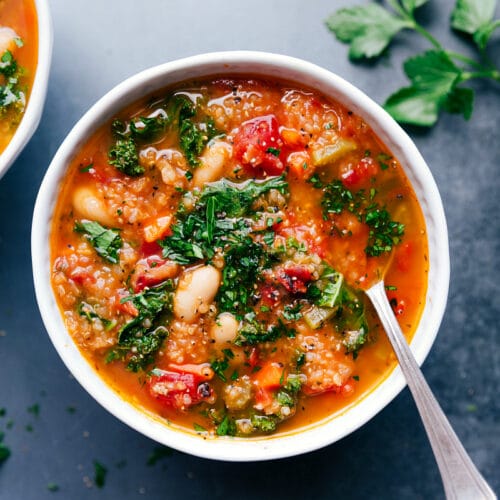 White Bean and Kale Soup - Chelsea's Messy Apron