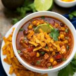 Easy Slow Cooker Mexican Tortilla Quinoa Soup