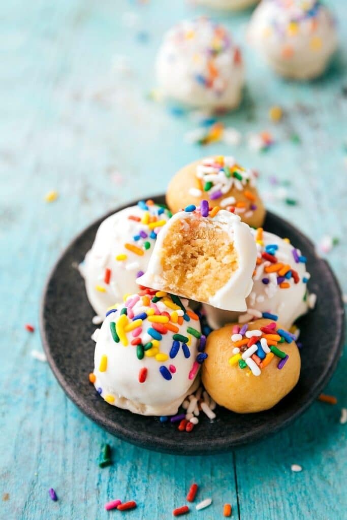 No Bake Sugar Cookie Truffles No Bake Sugar Cookie Truffles