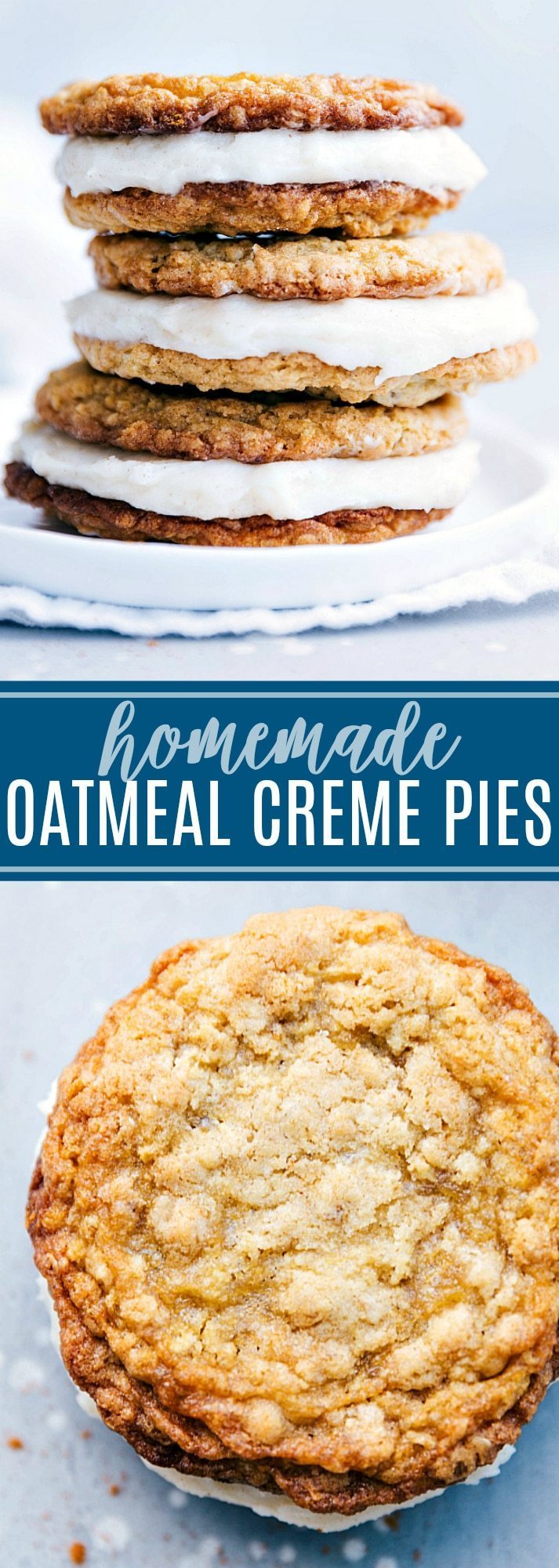 The best ever homemade OATMEAL CREME PIES! Delicious and easy to make! chelseasmessyapron.com