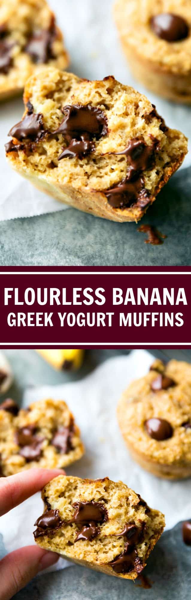 flourless greek yogurt banana oat muffins