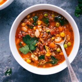 Lemon Chicken Orzo Soup