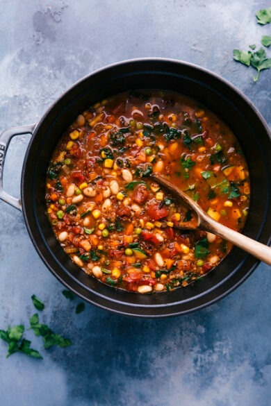 Healthy Minestrone Soup - Chelsea's Messy Apron