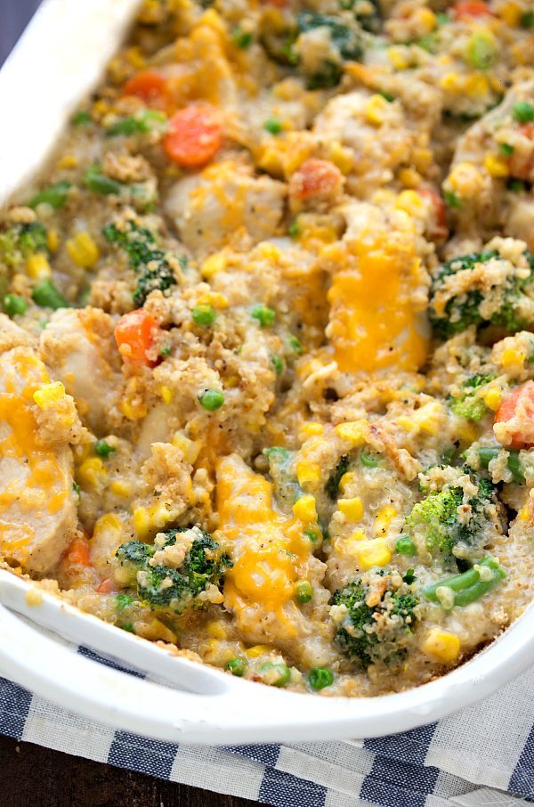 Cheddar Ranch Chicken Quinoa Bake Chelsea's Messy Apron