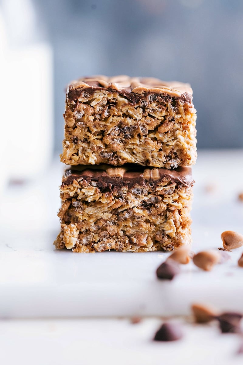 Image of two of the cereal balls stacked on top of each other ready to be eaten