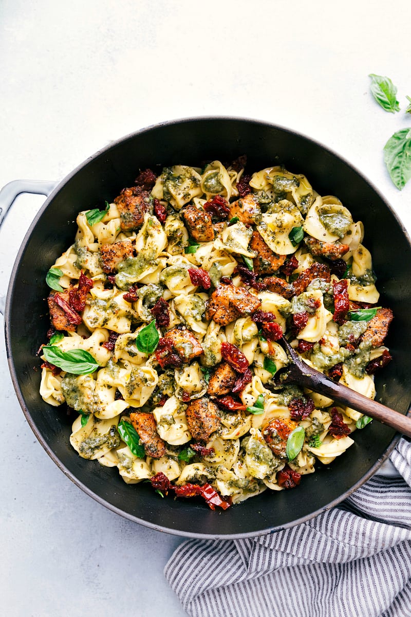 Pesto Chicken Tortellini - Chelsea's Messy Apron