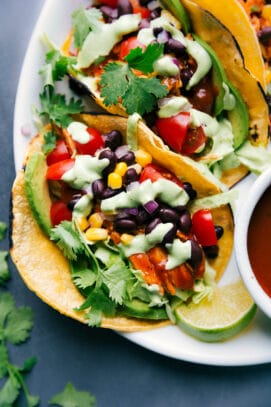 BBQ Chicken Tacos (With the BEST Sauce!) - Chelsea's Messy Apron