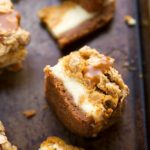 Delicious Caramel Pumpkin Cheesecake bars with a Streusel Topping