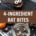 EASY FOUR INGREDIENT HALLOWEEN TREAT - MINI BAT CANDY BITES