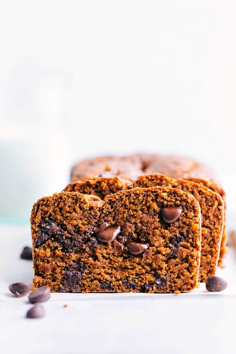 Slices of Healthy Pumpkin Bread