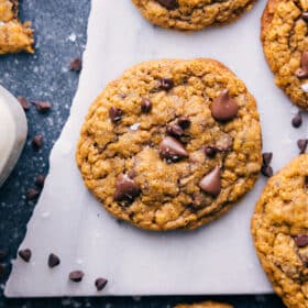 Pumpkin Oatmeal Chocolate Chip Cookies