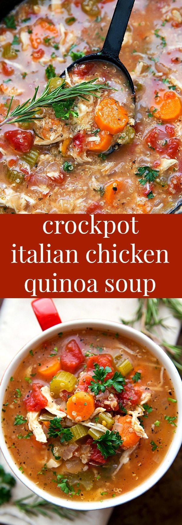 Crockpot Chicken Quinoa Soup - Chelsea's Messy Apron