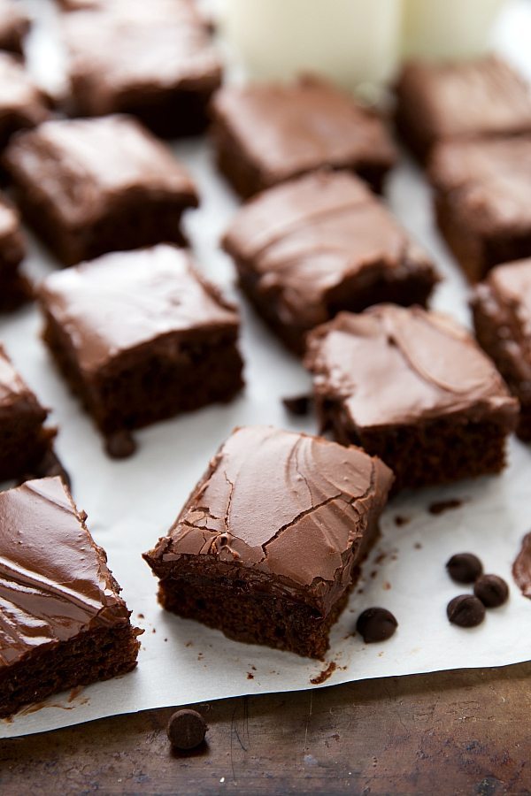 Image of the Healthy Brownies cut into squares