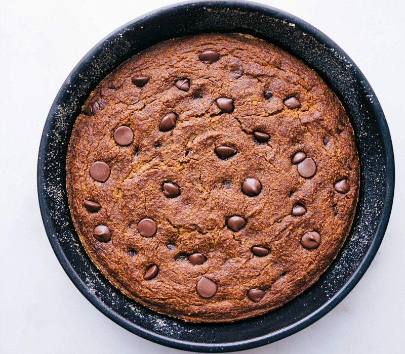 Images of Gluten-Free Pumpkin Cake fresh out of the oven and ready to be eaten.