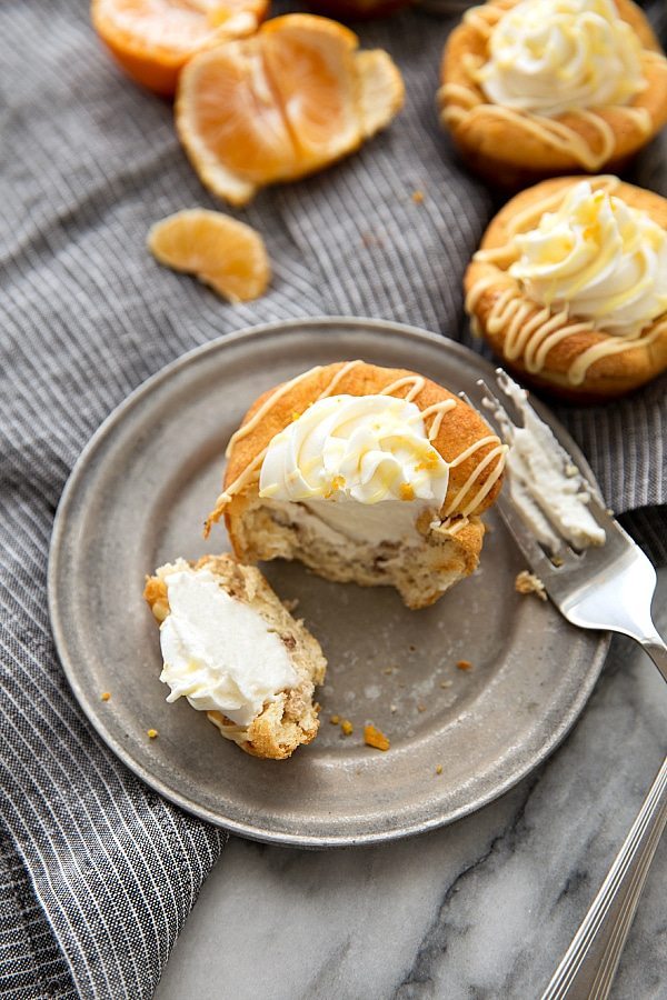 30-Minute Cheesecake-Stuffed Orange Cinnamon Rolls (Video)