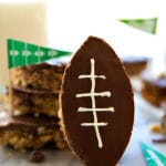 Football Shaped No Bake Granola Bars