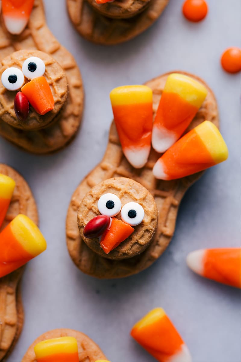 Nutter Butter Turkey Cookies